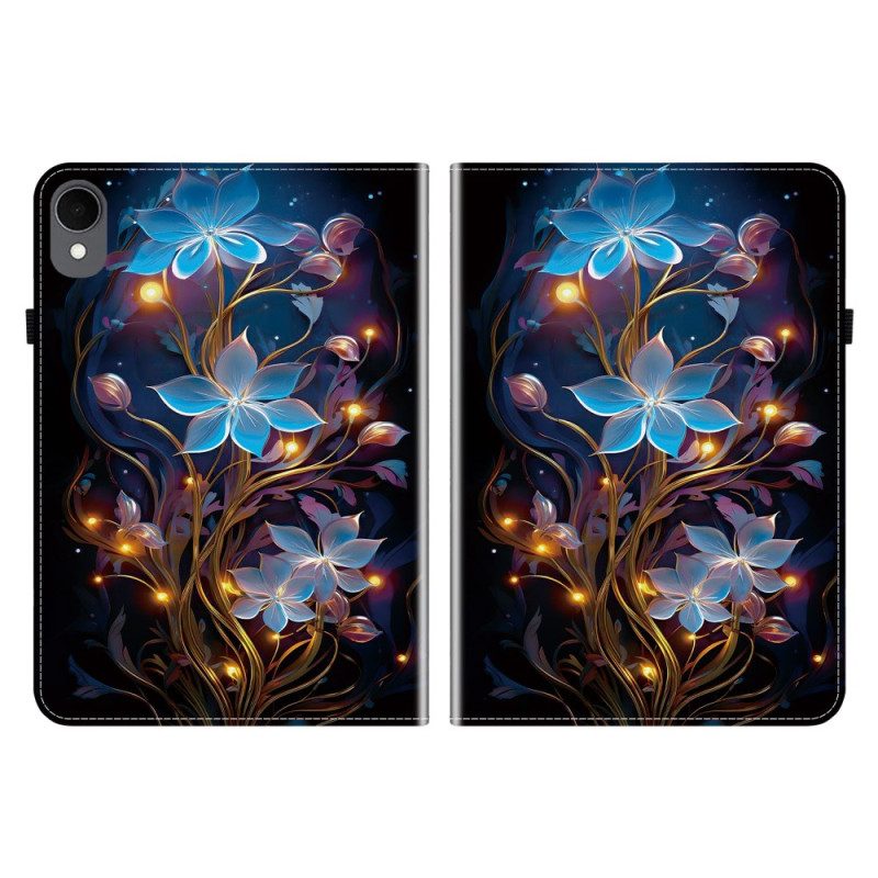 Case Samsung Galaxy Tab S11 Telefonfodral Blå Blommor