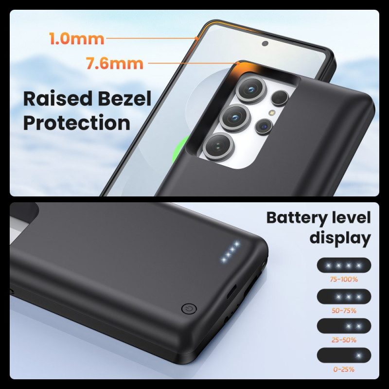 Externt Batterifodral 10000mah För Samsung Galaxy S25 Ultra