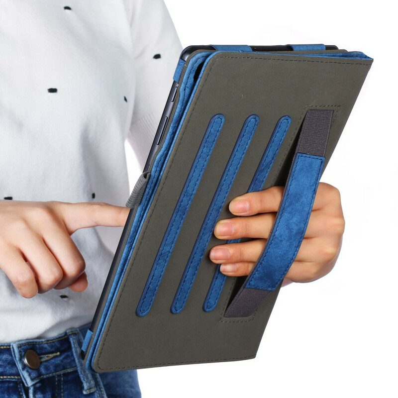 Fodral Case För Samsung Galaxy Tab A 10.1 (2019) Affärslädereffekt