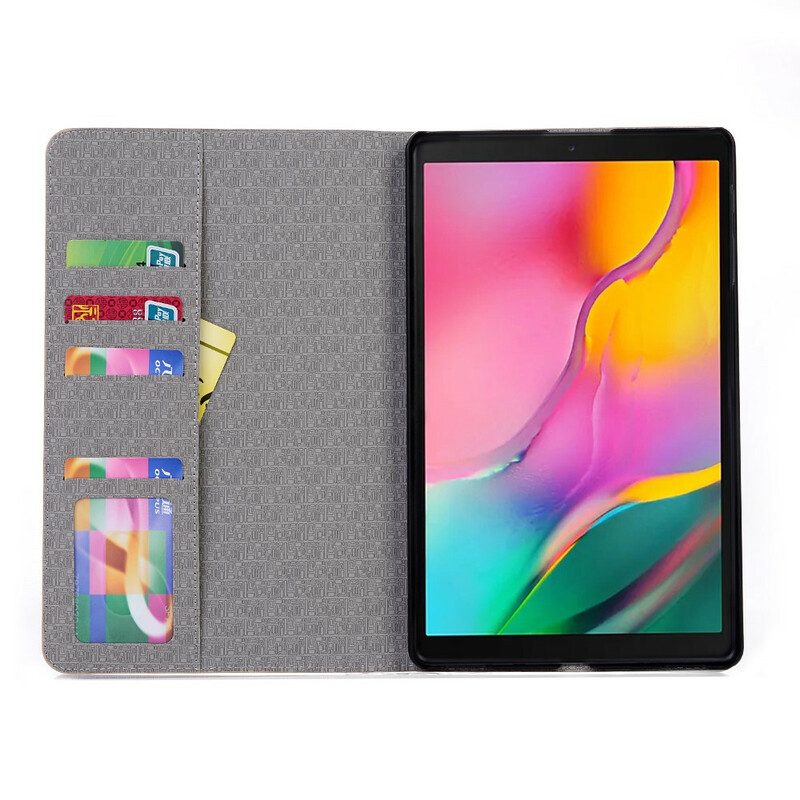 Fodral Case För Samsung Galaxy Tab A 10.1 (2019) Vintagekarta