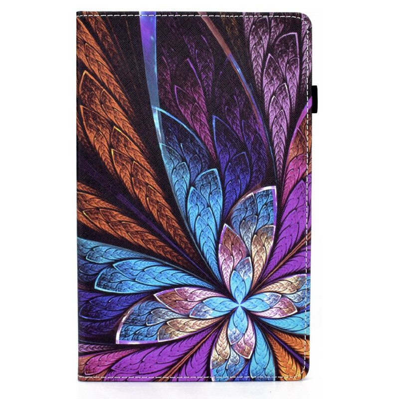 Fodral Case För Samsung Galaxy Tab A7 Lite Abstrakt Blomma