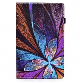 Fodral Case För Samsung Galaxy Tab A7 Lite Abstrakt Blomma