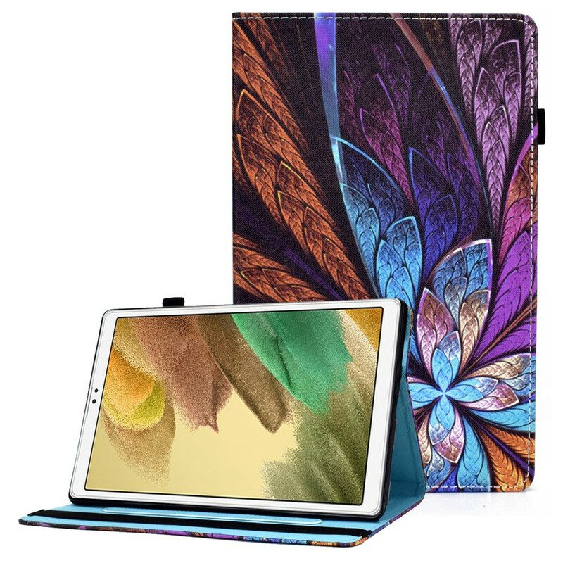 Fodral Case För Samsung Galaxy Tab A7 Lite Abstrakt Blomma