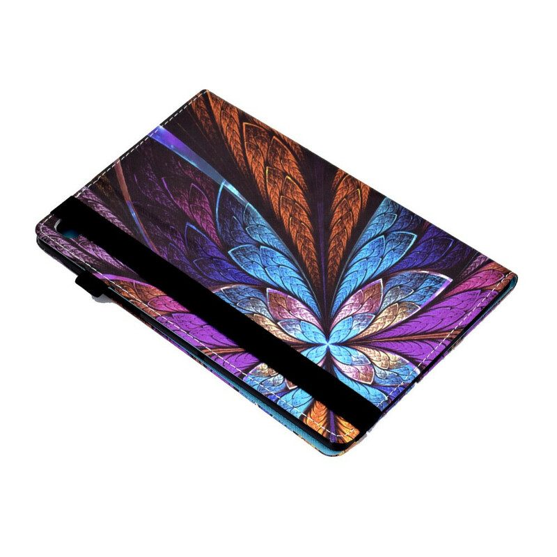 Fodral Case För Samsung Galaxy Tab A7 Lite Abstrakt Blomma