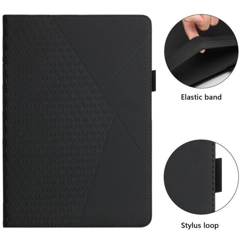 Fodral Case För Samsung Galaxy Tab A8 Texturerat Elastiskt Band