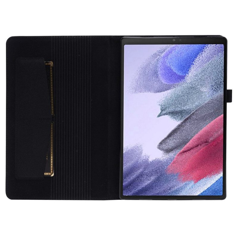 Fodral Case För Samsung Galaxy Tab A8 Vävd Textur