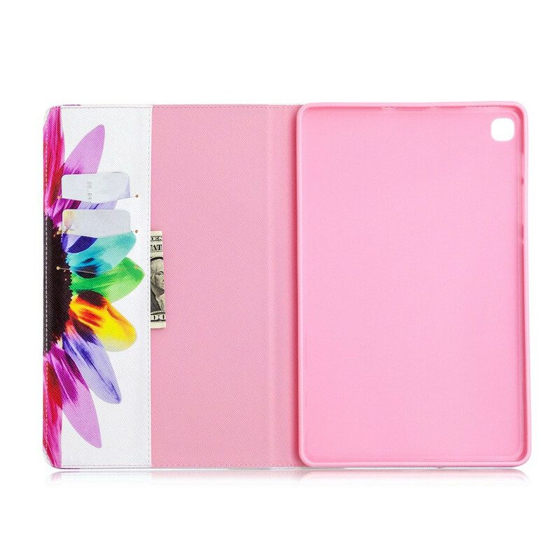 Fodral Case För Samsung Galaxy Tab S6 Lite Akvarellblomma