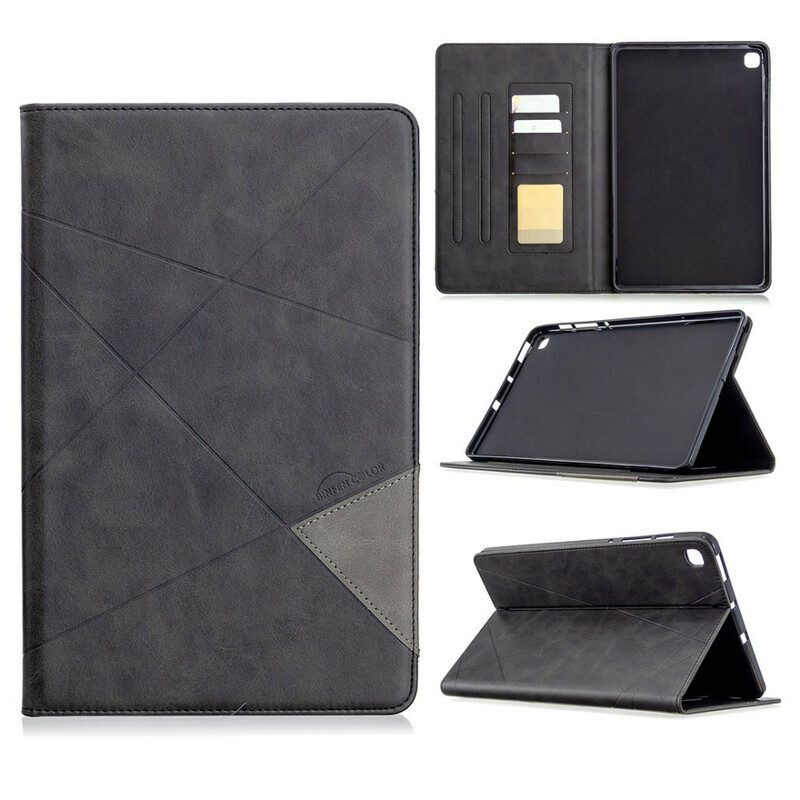 Fodral Case För Samsung Galaxy Tab S6 Lite Geometrisk Lädereffekt