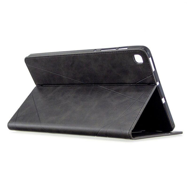 Fodral Case För Samsung Galaxy Tab S6 Lite Geometrisk Lädereffekt