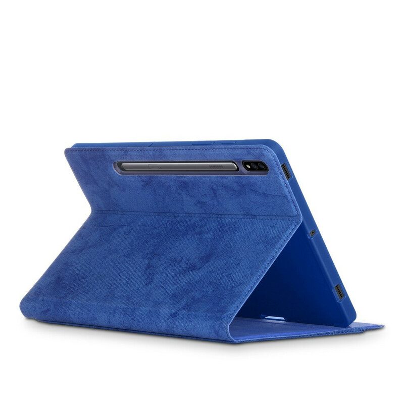 Fodral Case För Samsung Galaxy Tab S7 FE Affärslädereffekt