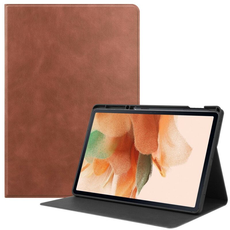 Fodral Case För Samsung Galaxy Tab S7 FE Texturerat Konstläder