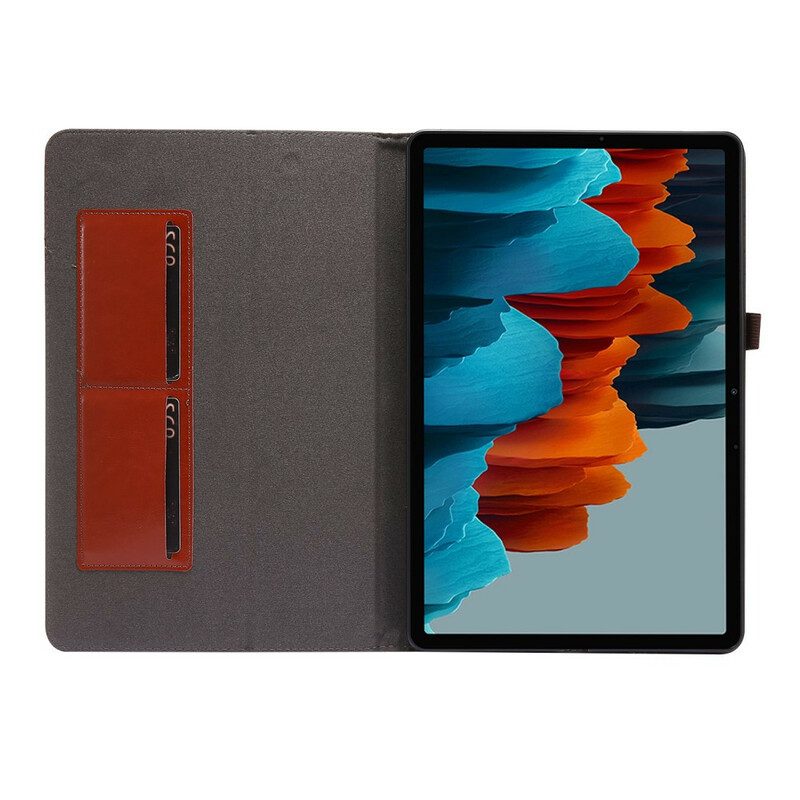 Fodral Case För Samsung Galaxy Tab S7 Plus / Tab S8 Plus 2 Fönsterluckor I Konstläder