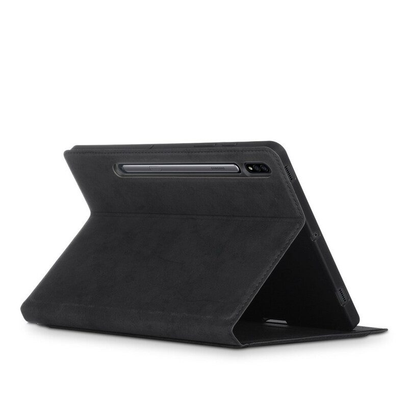 Fodral Case För Samsung Galaxy Tab S7 Plus / Tab S8 Plus Affärslädereffekt