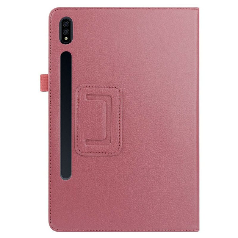 Fodral Case För Samsung Galaxy Tab S7 Plus / Tab S8 Plus Faux Leather Lychee