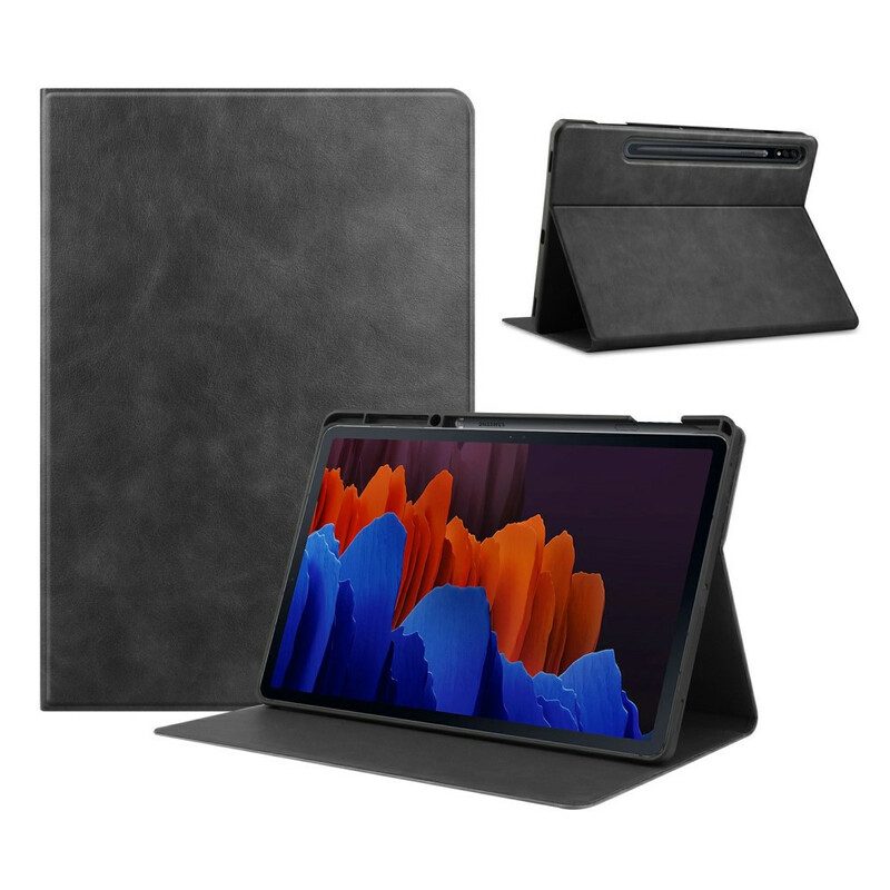 Fodral Case För Samsung Galaxy Tab S7 Plus / Tab S8 Plus Klassiskt Konstläder