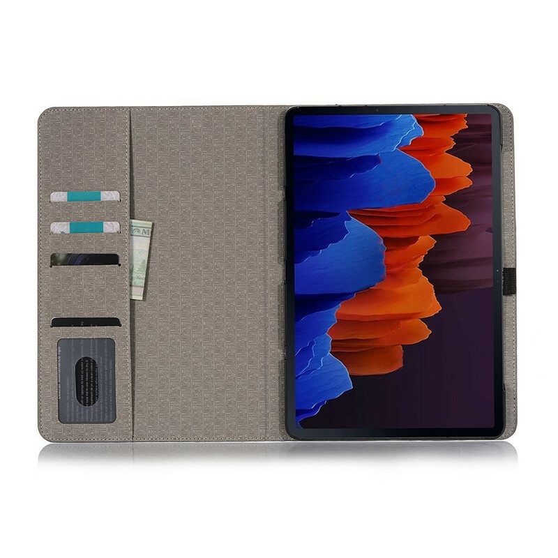 Fodral Case För Samsung Galaxy Tab S7 Plus / Tab S8 Plus Världskartan