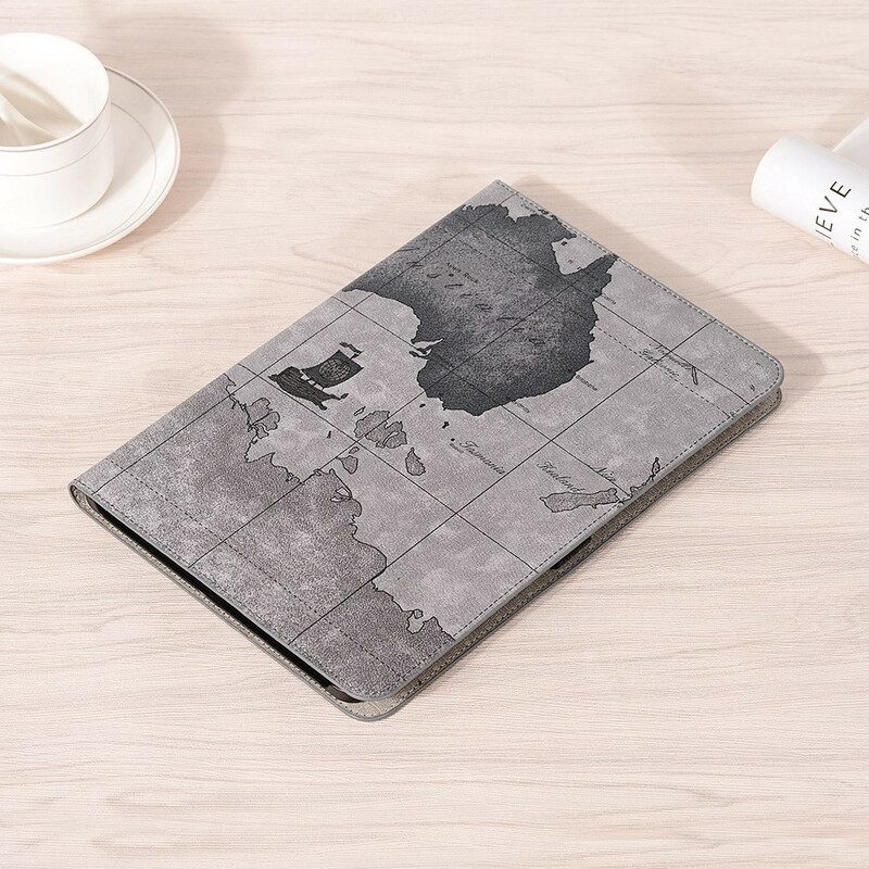 Fodral Case För Samsung Galaxy Tab S7 Plus / Tab S8 Plus Världskartan