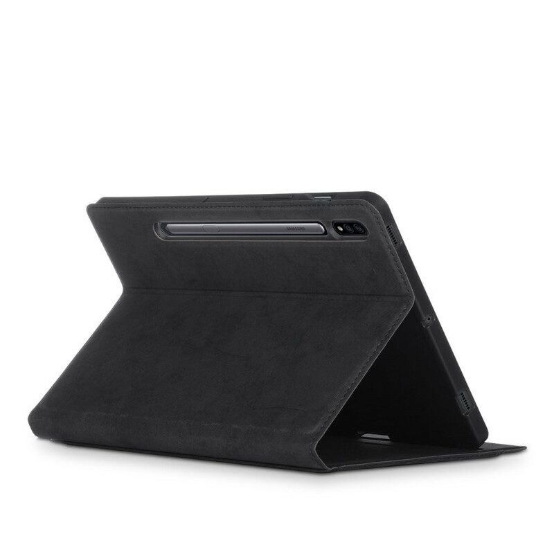 Fodral Case För Samsung Galaxy Tab S7 / Tab S8 Affärslädereffekt