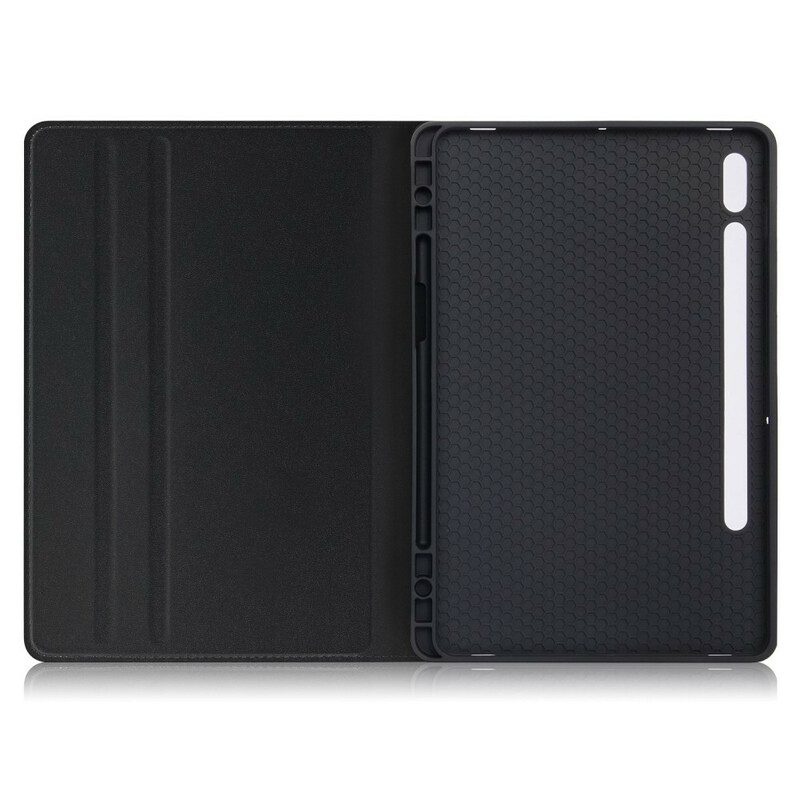 Fodral Case För Samsung Galaxy Tab S7 / Tab S8 Affärslädereffekt