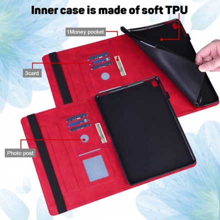 Fodral Case För Samsung Galaxy Tab S7 / Tab S8 Blomstertryck