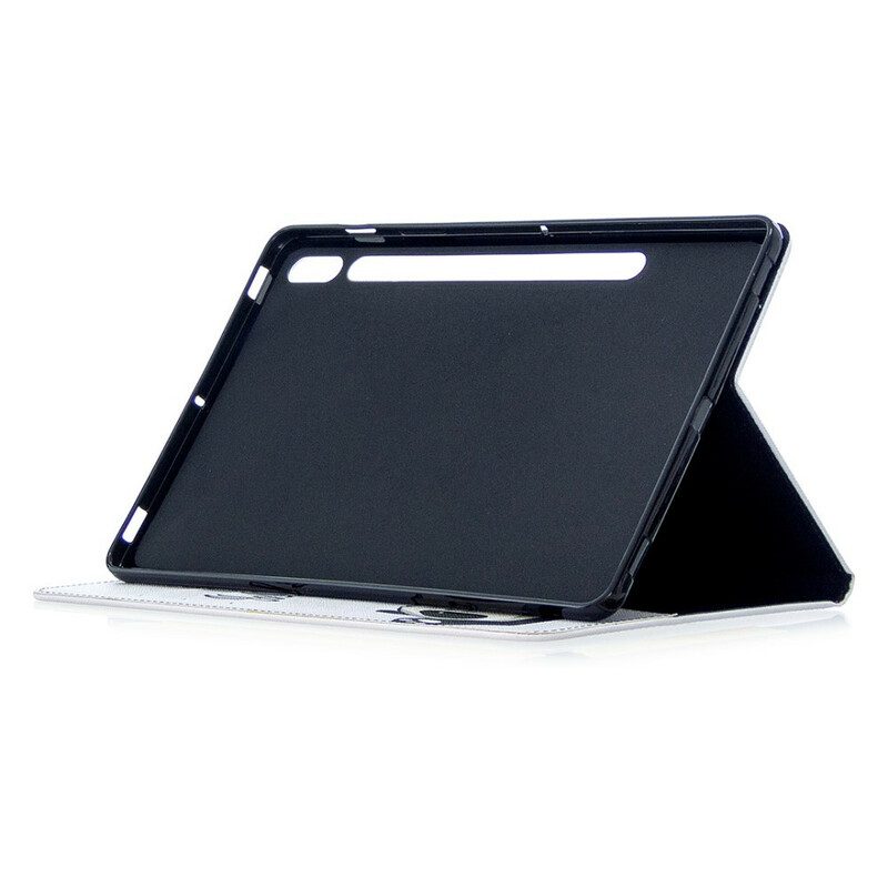 Fodral Case För Samsung Galaxy Tab S7 / Tab S8 Pandatryckt Mönster