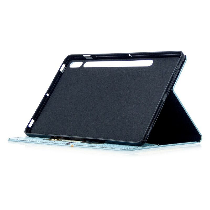 Fodral Case För Samsung Galaxy Tab S7 / Tab S8 Uggla Uppflugen På Grenen