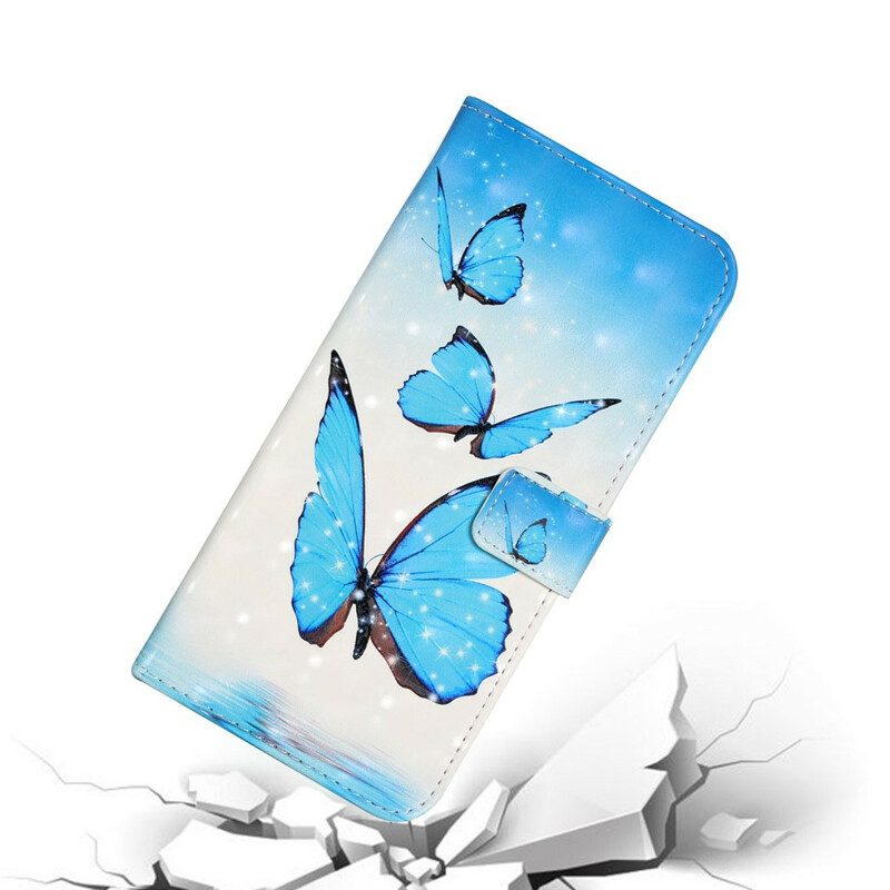 Fodral För Samsung Galaxy A02s Flygande Fjärilar
