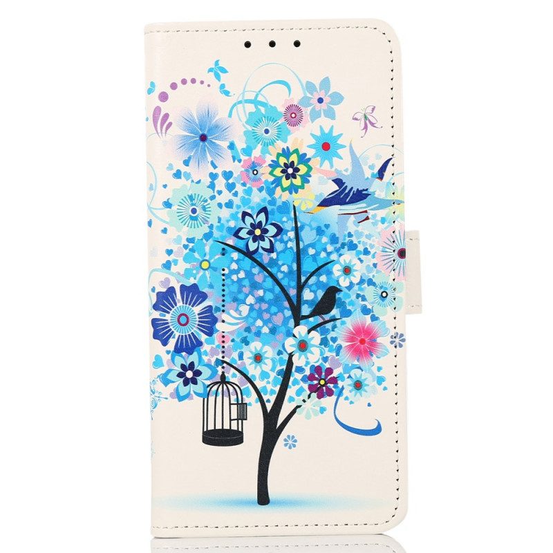 Fodral För Samsung Galaxy A03s Blommande Träd