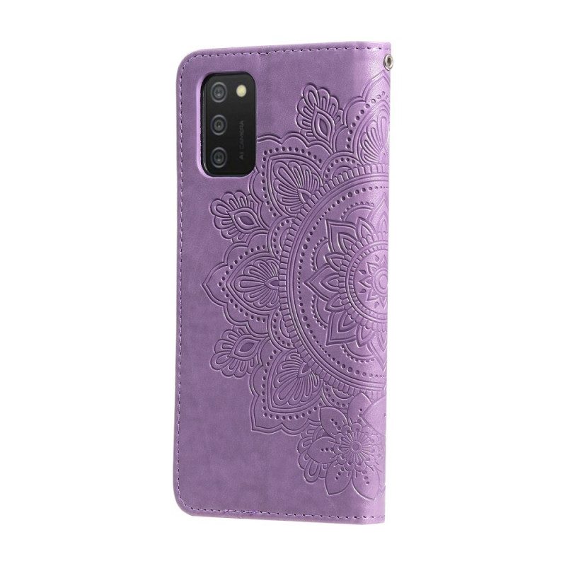 Fodral För Samsung Galaxy A03s Blomstermandala