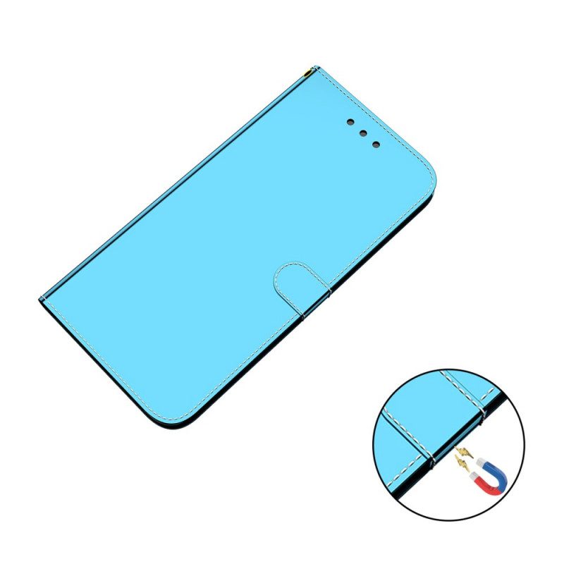 Fodral För Samsung Galaxy A03s Konstläderspegel