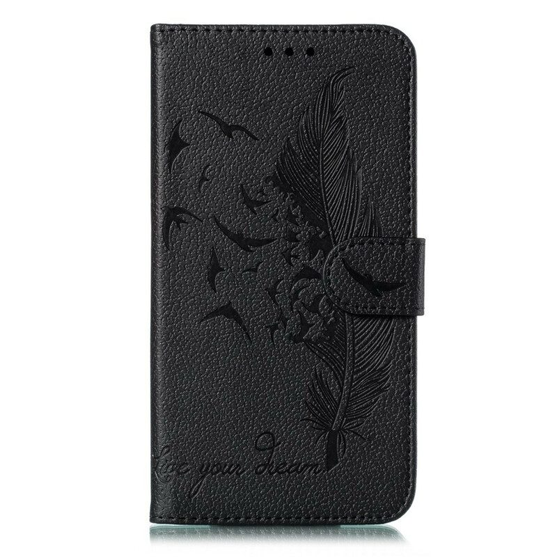 Fodral För Samsung Galaxy A10 Faux Leather Lev Din Dröm