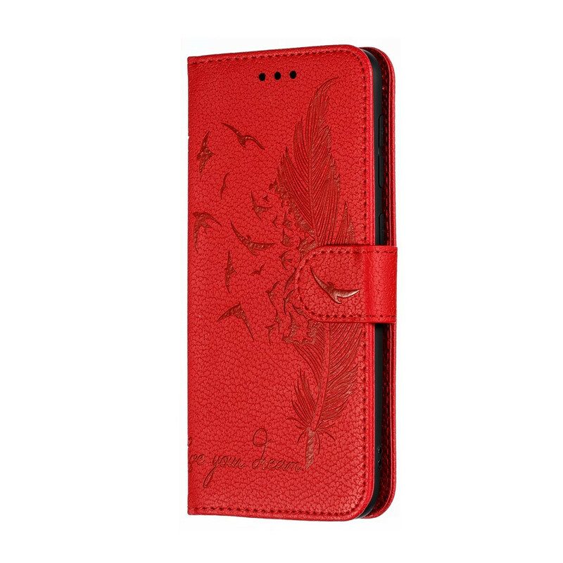 Fodral För Samsung Galaxy A10 Faux Leather Lev Din Dröm