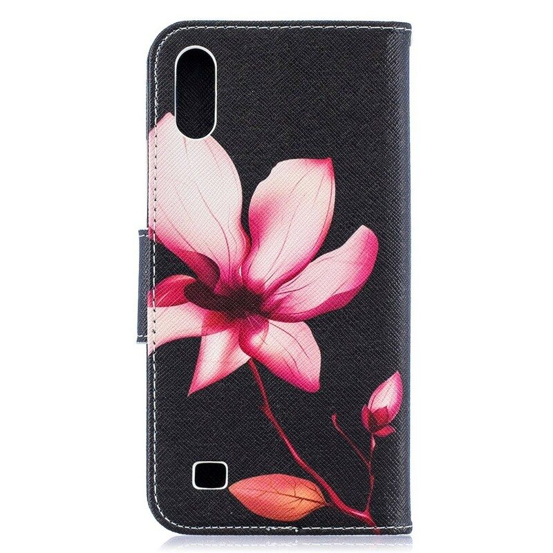 Fodral För Samsung Galaxy A10 Rosa Blomma