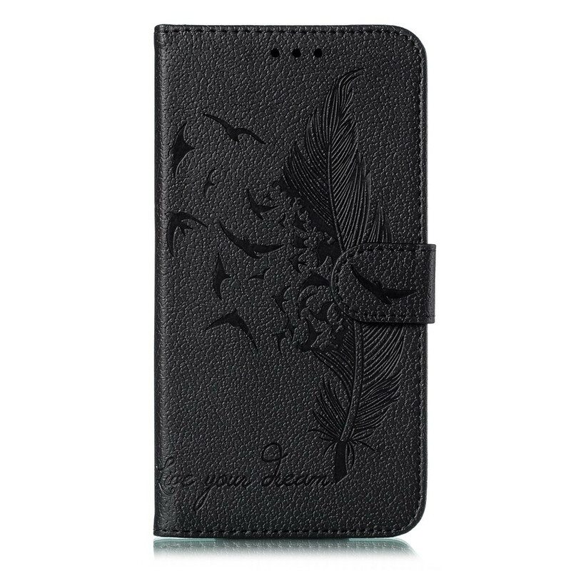 Fodral För Samsung Galaxy A10s Faux Leather Lev Din Dröm