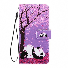 Fodral För Samsung Galaxy A10s Panda Vid Det Kinesiska Trädet