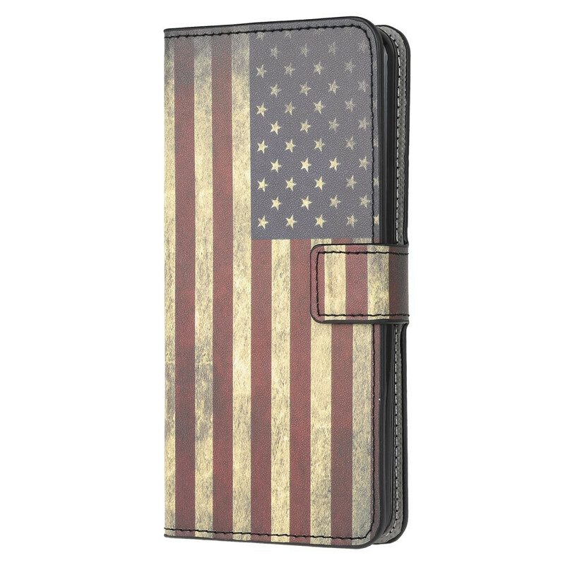 Fodral För Samsung Galaxy A12 / M12 Amerikansk Flagga