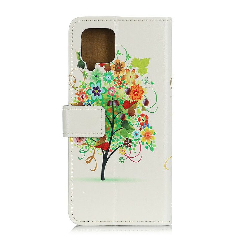Fodral För Samsung Galaxy A12 / M12 Blommande Träd