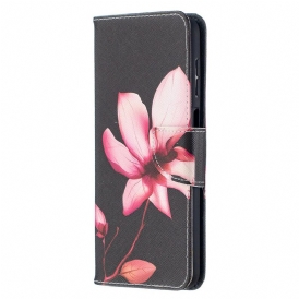 Fodral För Samsung Galaxy A12 / M12 Rosa Blomma