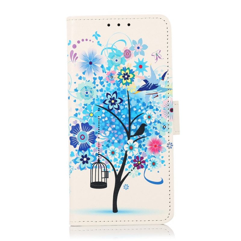 Fodral För Samsung Galaxy A13 5G Blommande Träd