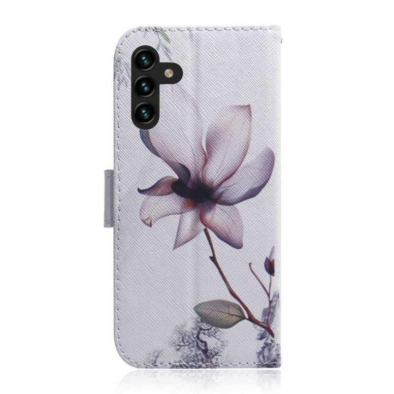 Fodral För Samsung Galaxy A13 5G Gammal Rosenblomma