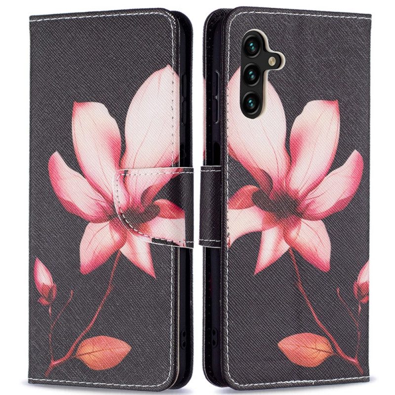 Fodral För Samsung Galaxy A13 5G Rosa Blomma