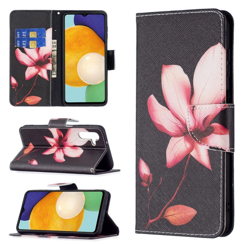 Fodral För Samsung Galaxy A13 5G Rosa Blomma