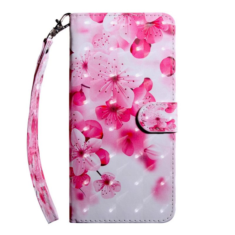 Fodral För Samsung Galaxy A13 5G Rosa Blommor