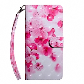 Fodral För Samsung Galaxy A13 5G Rosa Blommor