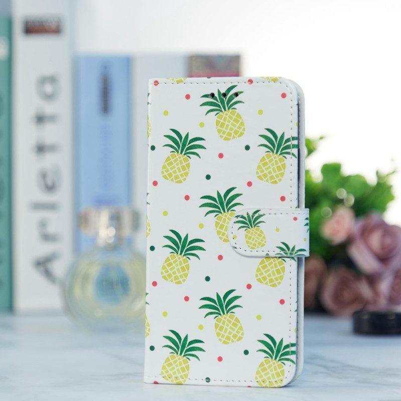 Fodral För Samsung Galaxy A13 Flera Ananas