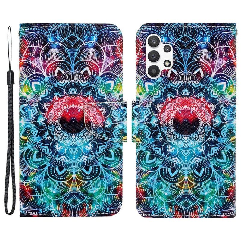 Fodral För Samsung Galaxy A13 Med Kedjar Flashy Strappy Mandala