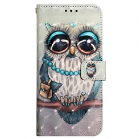 Fodral För Samsung Galaxy A13 Med Kedjar Fröken Strappy Owl