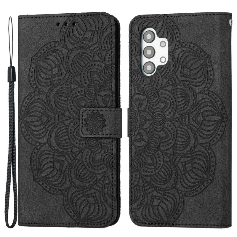 Fodral För Samsung Galaxy A13 Med Kedjar Vintage Strappy Mandala