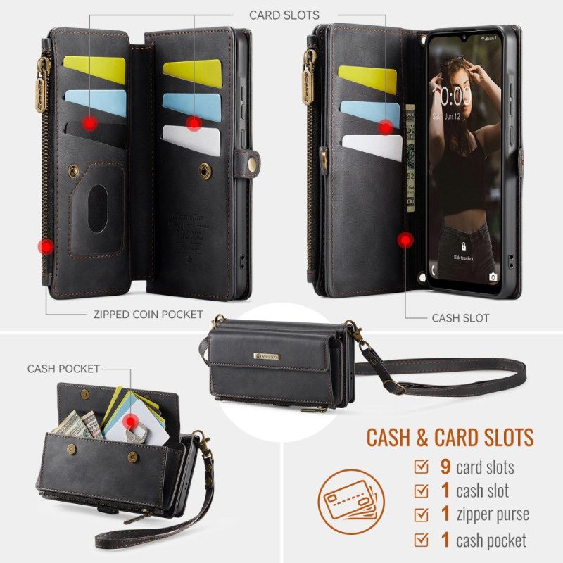 Fodral För Samsung Galaxy A17 4g / 5g Caseme Plånbok Med Mockaeffekt