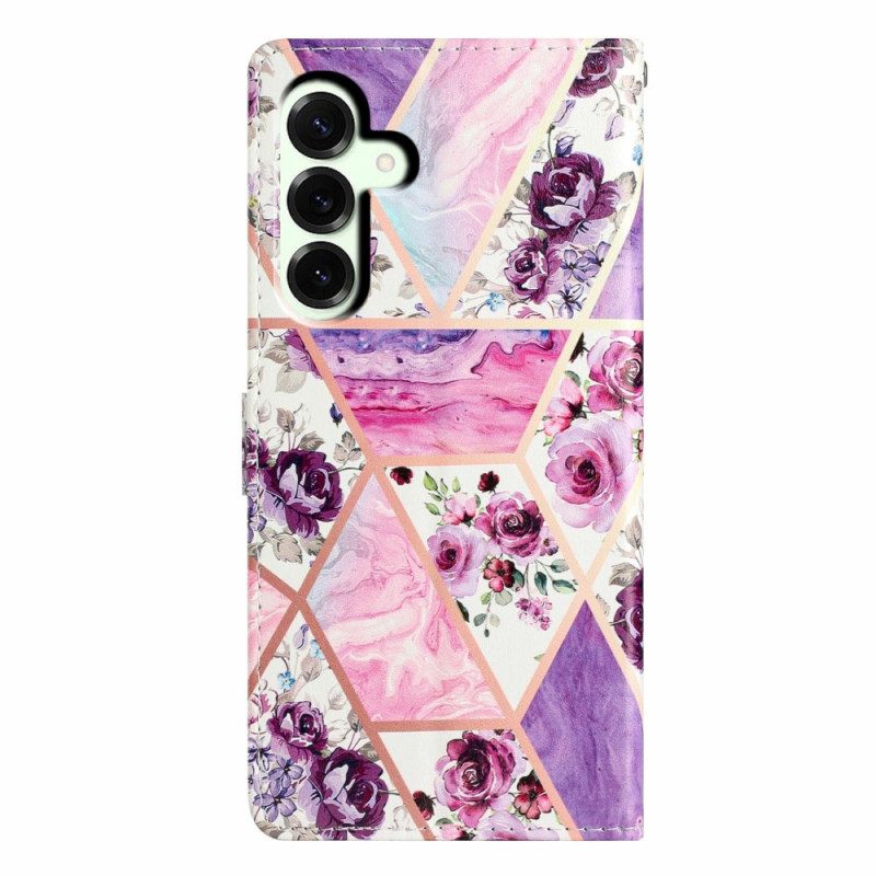 Fodral För Samsung Galaxy A17 4g / 5g Lila Blommor